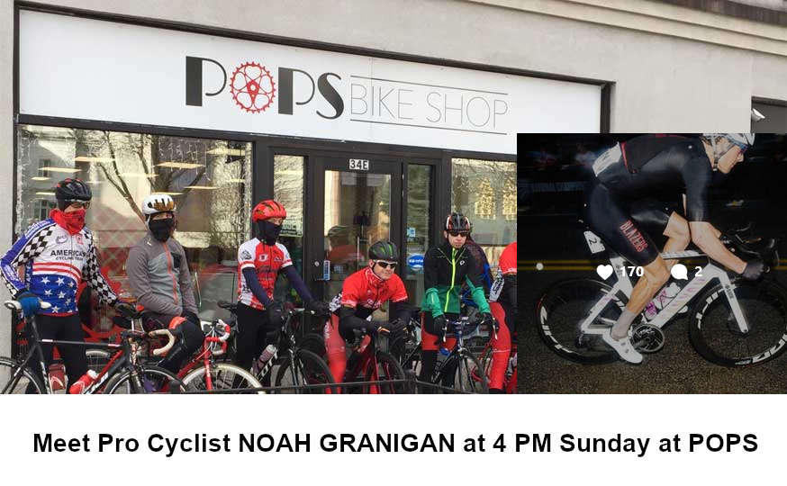 Noah Granigan visits POPS Bike Shop